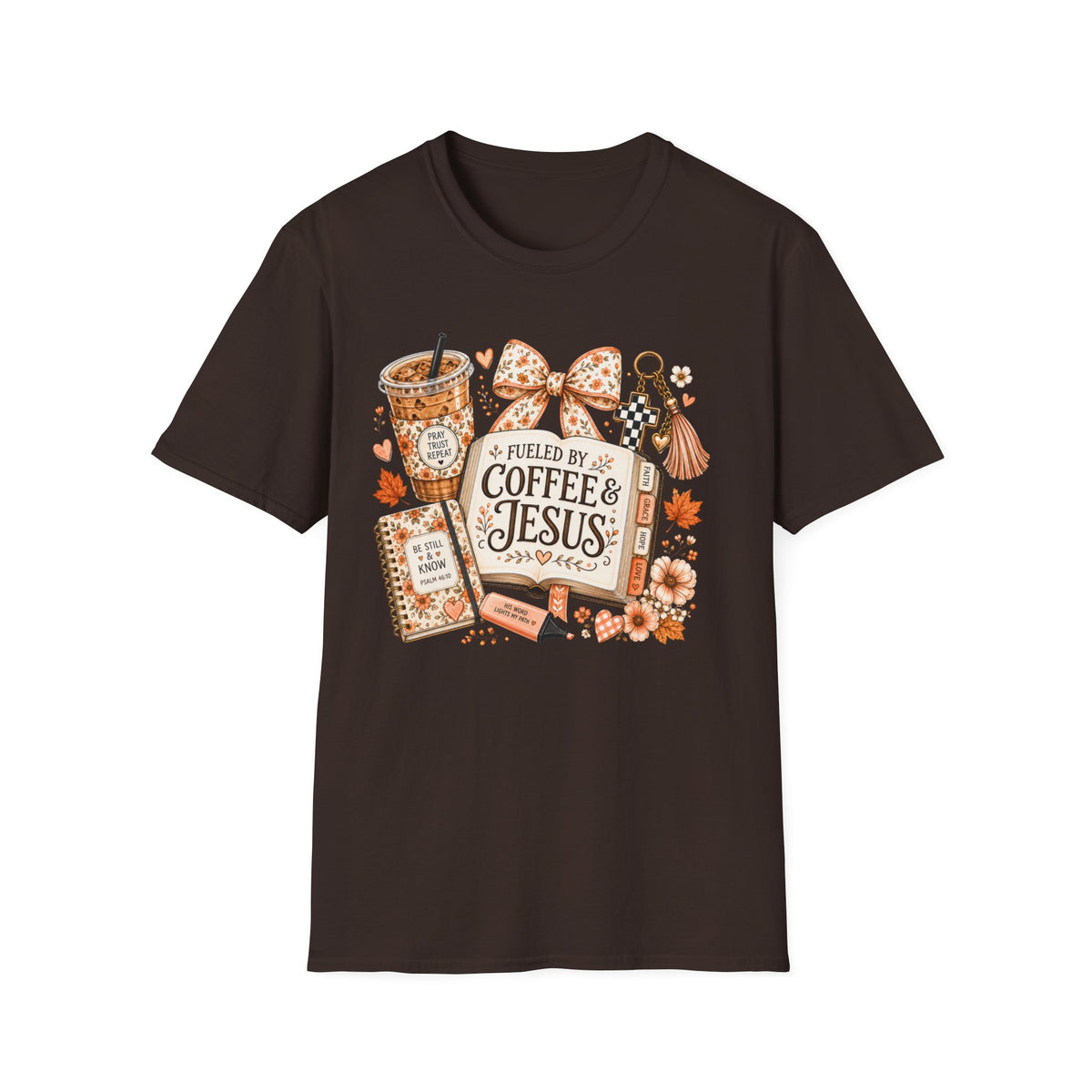 Coffee & Jesus T‑Shirt — Fueled by Coffee & Jesus Faith Tee