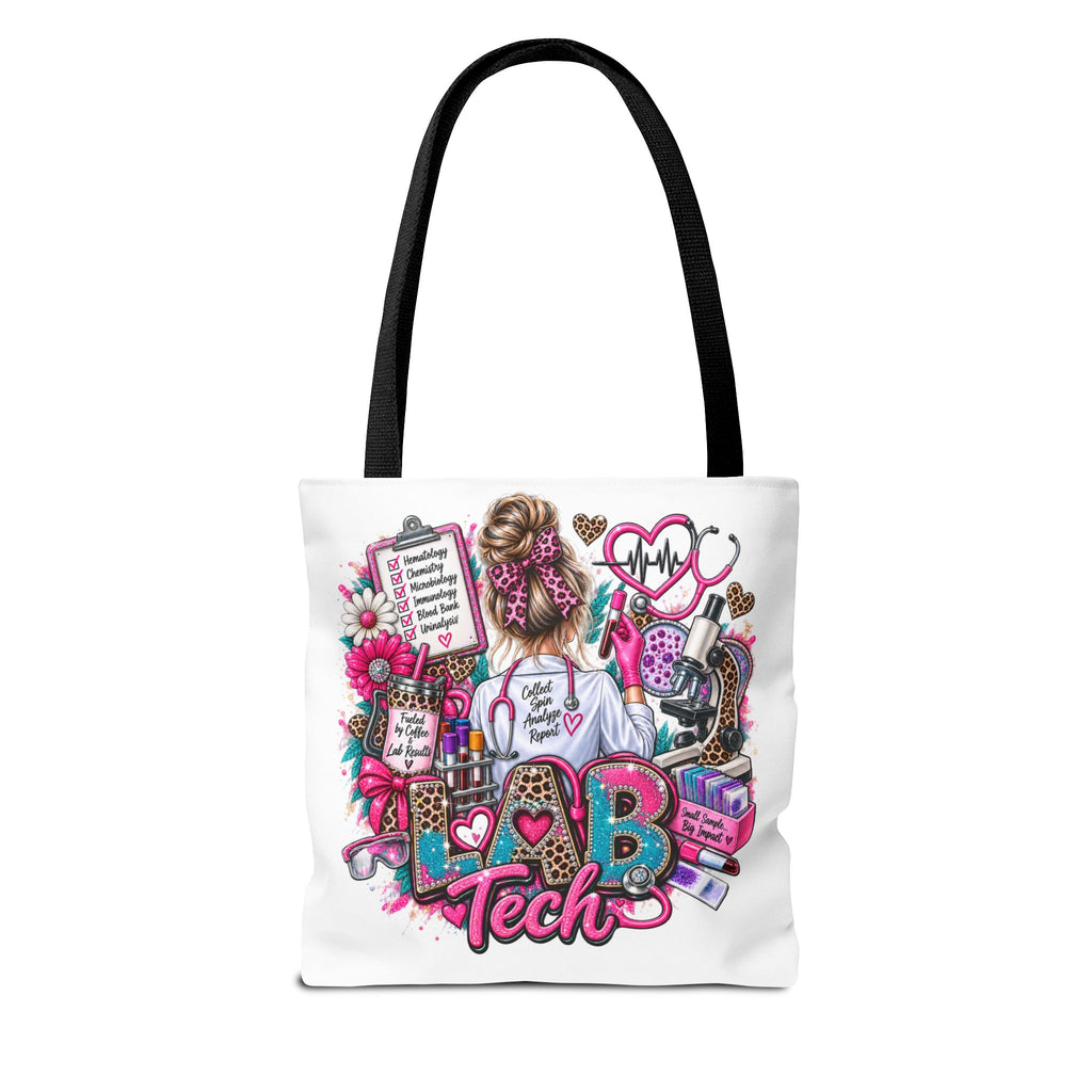 Lab Tech Tote Bag - Cute Pink Medical Laboratory Technician Gift