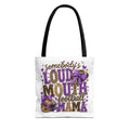 Somebody's Loud Mouth Football Mama Tote Bag — Cheer Mom Gift