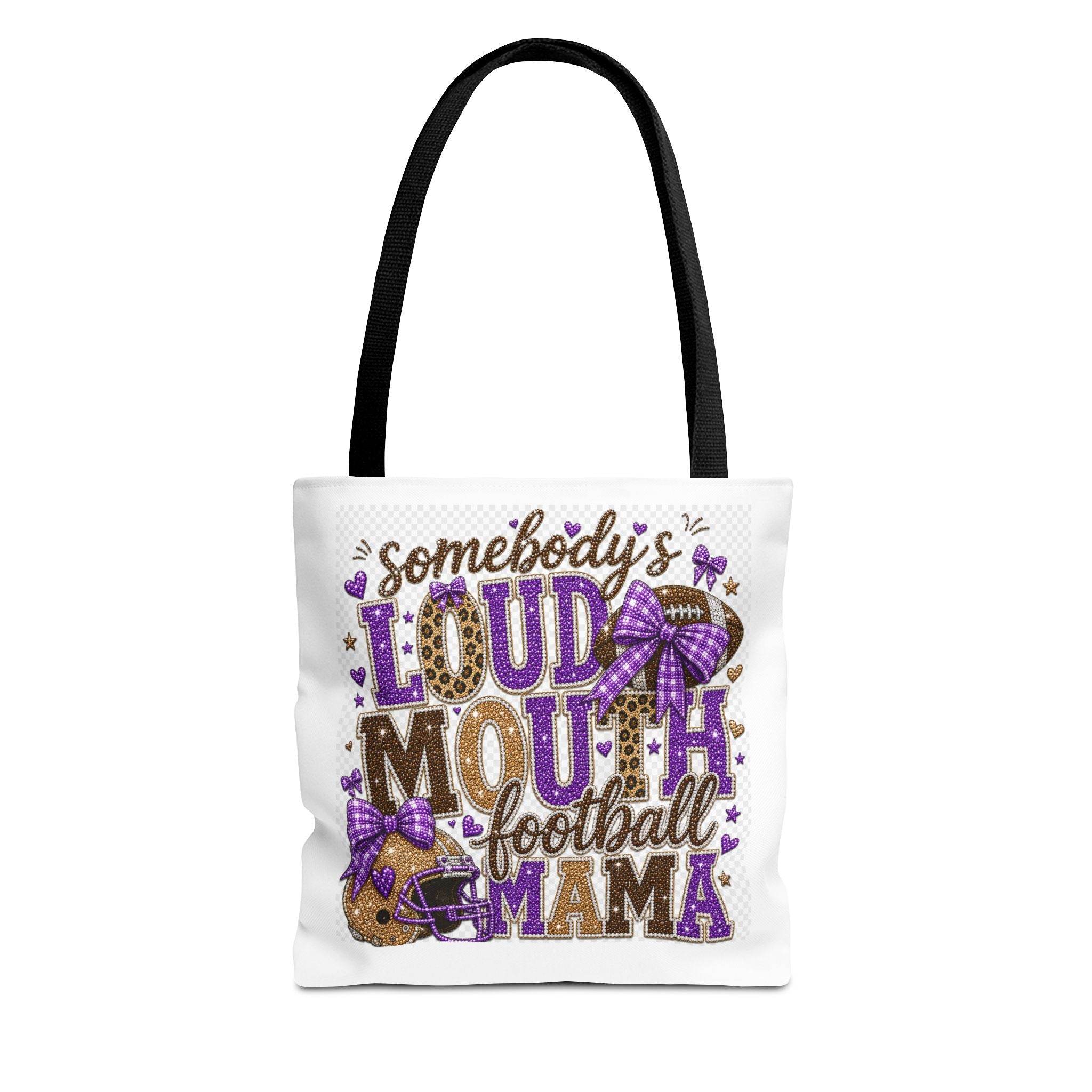 Somebody's Loud Mouth Football Mama Tote Bag — Cheer Mom Gift