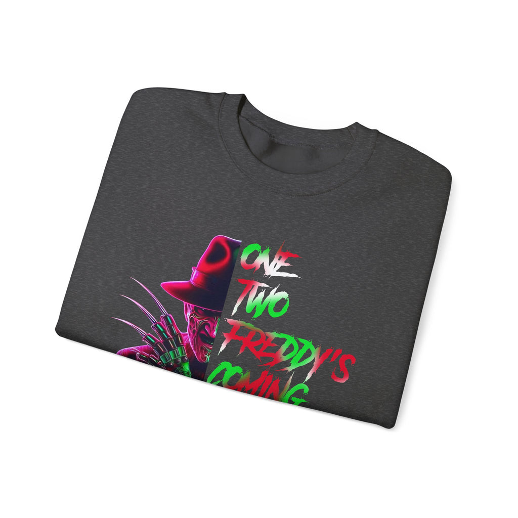 "One, Two, Freddy's Coming for You" Horror Crewneck
