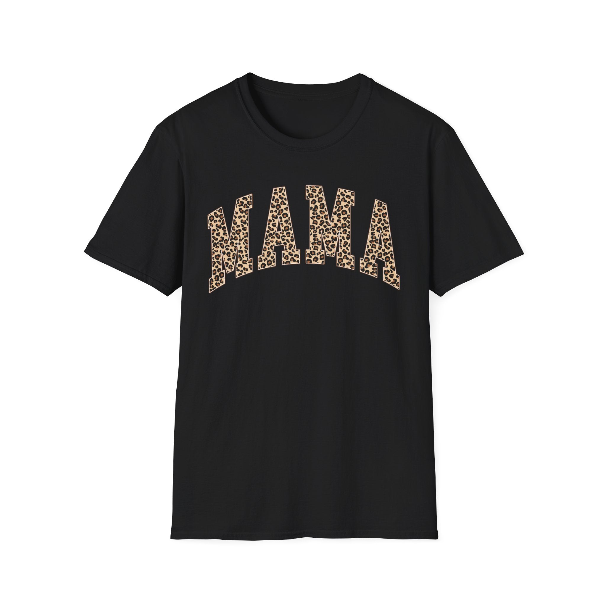 Mama Leopard Print T-Shirt — Trendy Animal Print Mom Tee