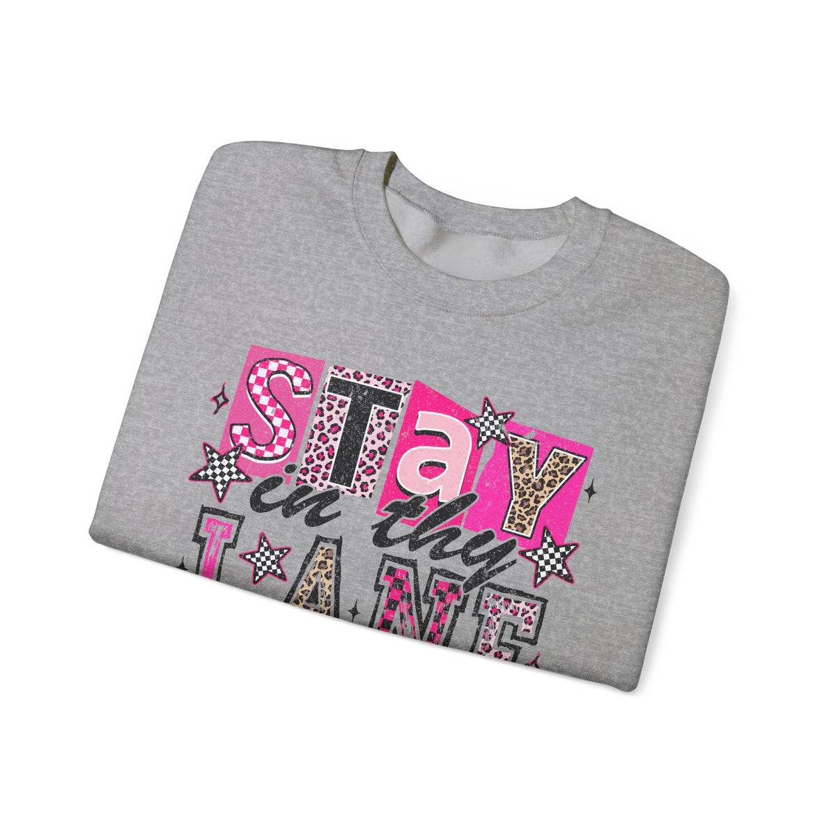 Stay in Thy Lane Crewneck Sweatshirt – "Stay in Thy Lane" Christian Graphic Pullover