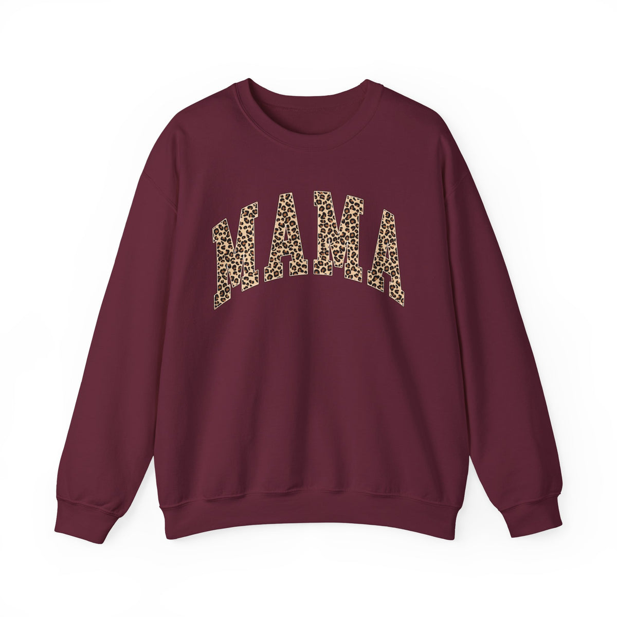Mama Leopard Print Sweatshirt — Cozy Crewneck for Moms, Mother's Day Gift