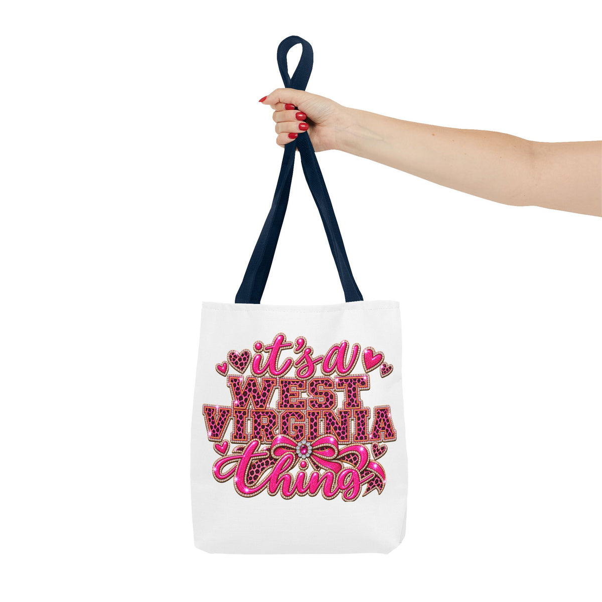 West Virginia Tote Bag - "It's a West Virginia Thing" Pink Graphic Tote