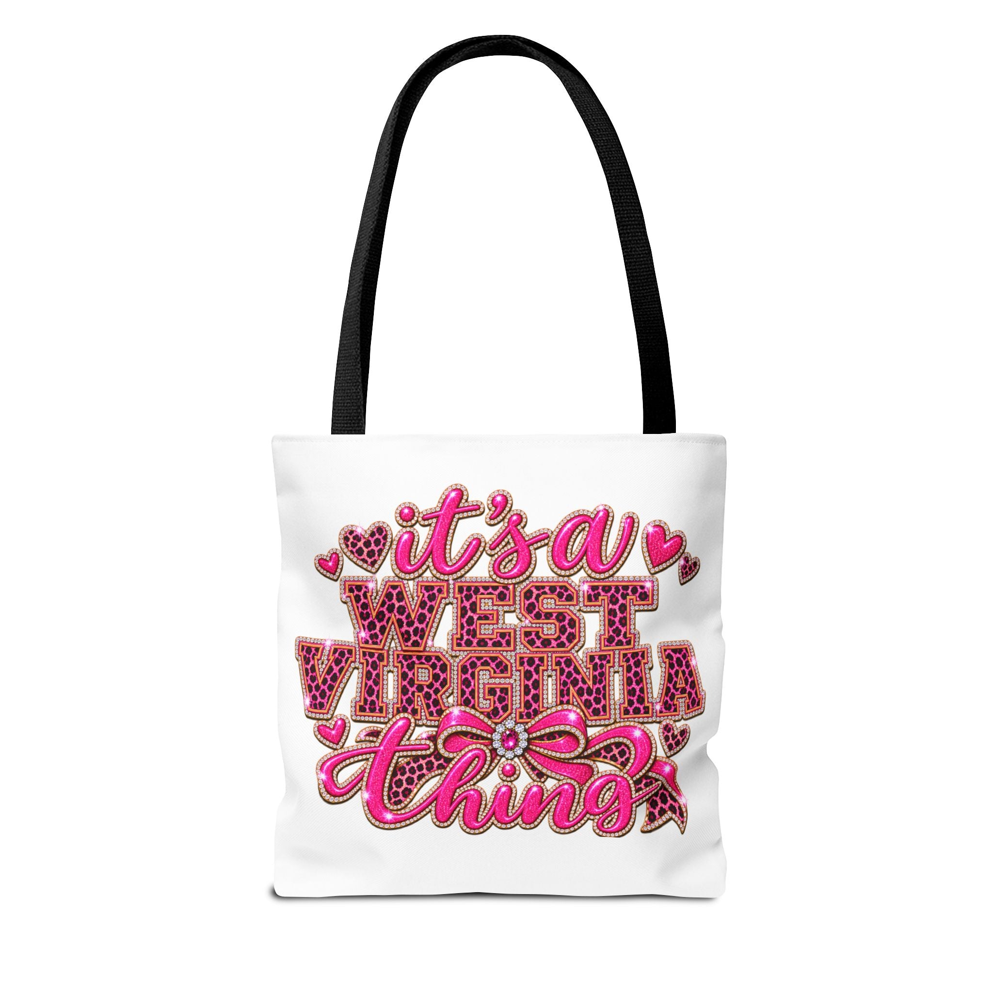 West Virginia Tote Bag - "It's a West Virginia Thing" Pink Graphic Tote
