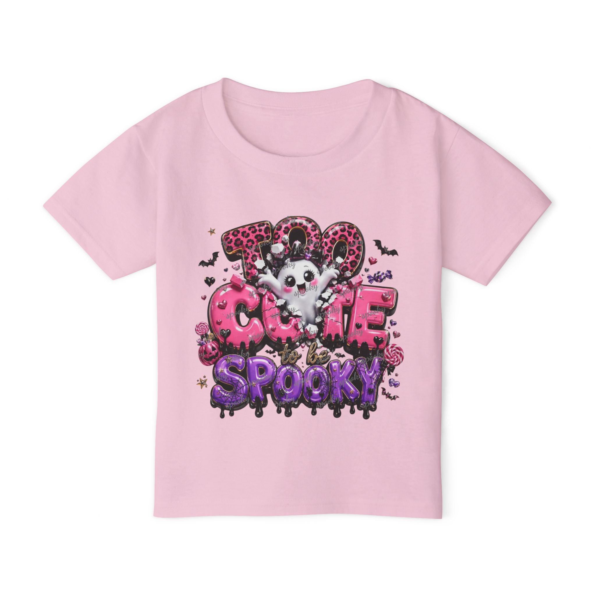 Toddler T-shirt — "Cute Spooky" Bat Puppy Halloween Tee