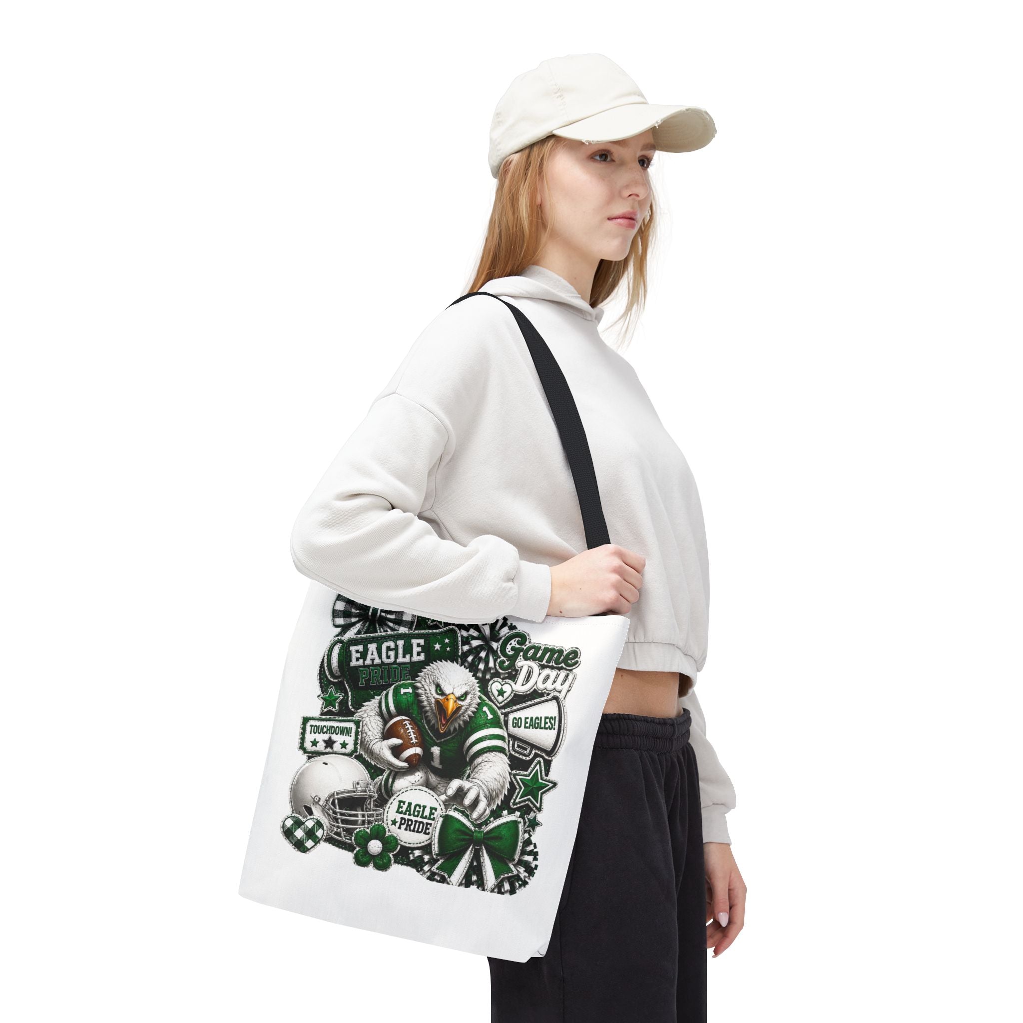 Eagle Pride Game Day Tote Bag — Football Fan Spirit Tote