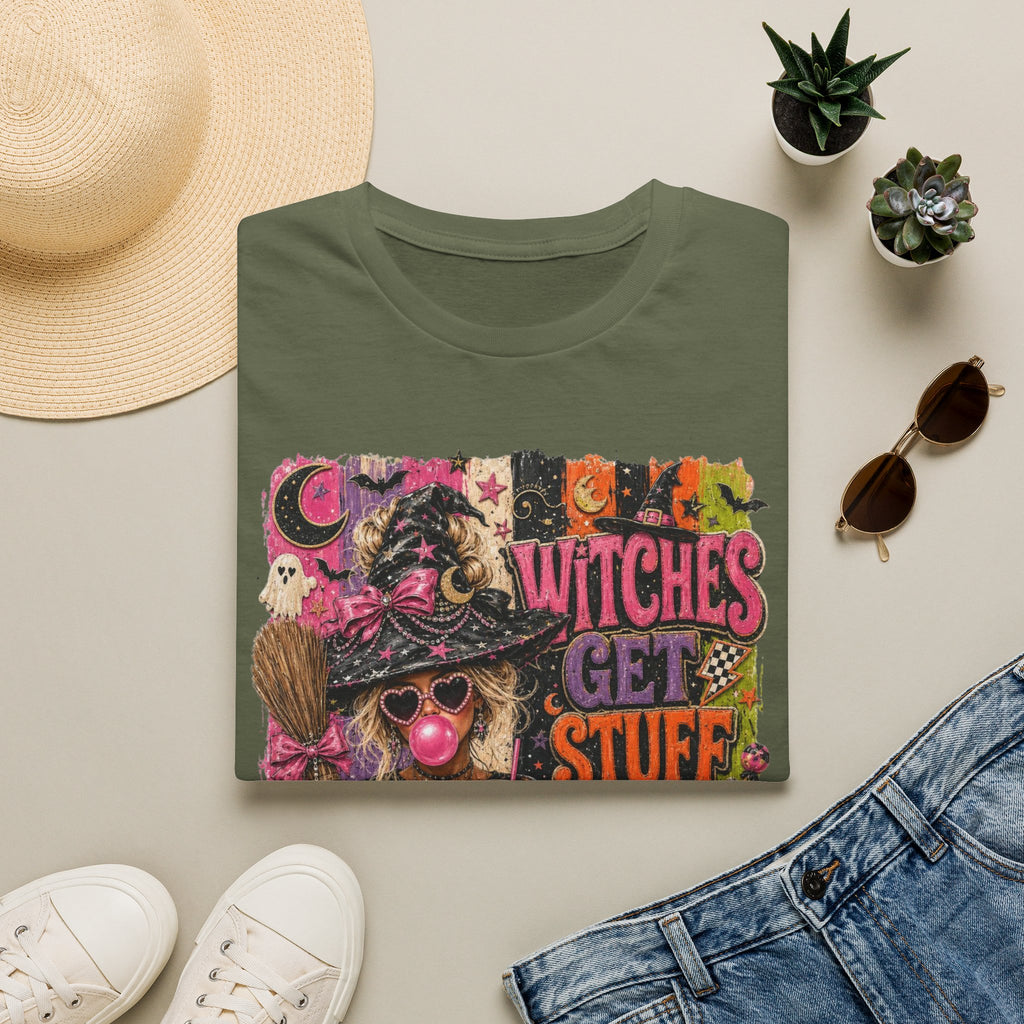 Witches Get Stuff Done T-Shirt — Retro Halloween Witch Graphic Tee