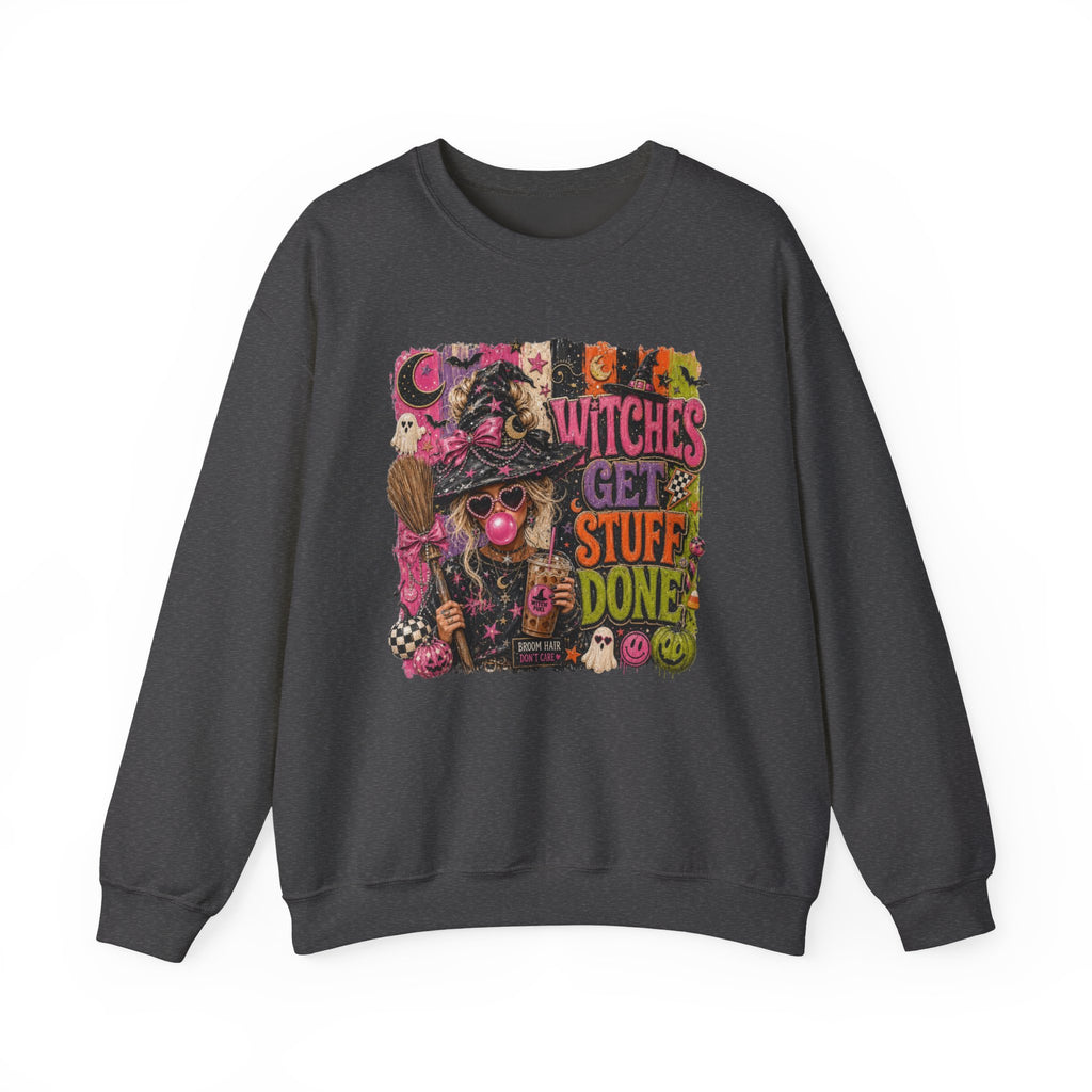 Witches Get Stuff Done Crewneck Sweatshirt