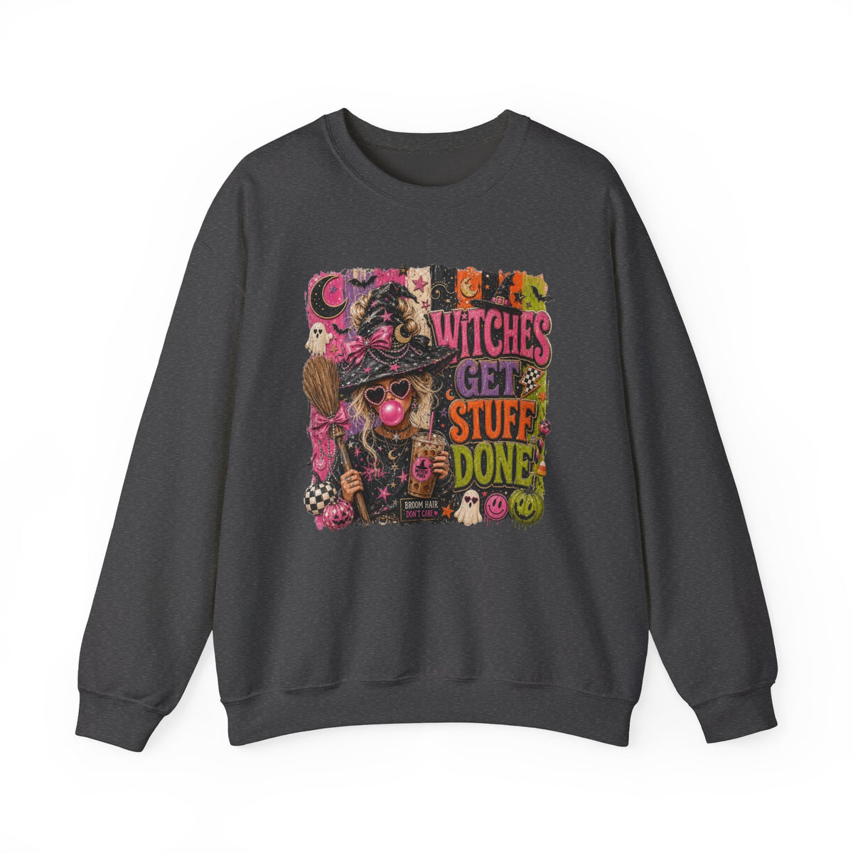 Witches Get Stuff Done Crewneck Sweatshirt