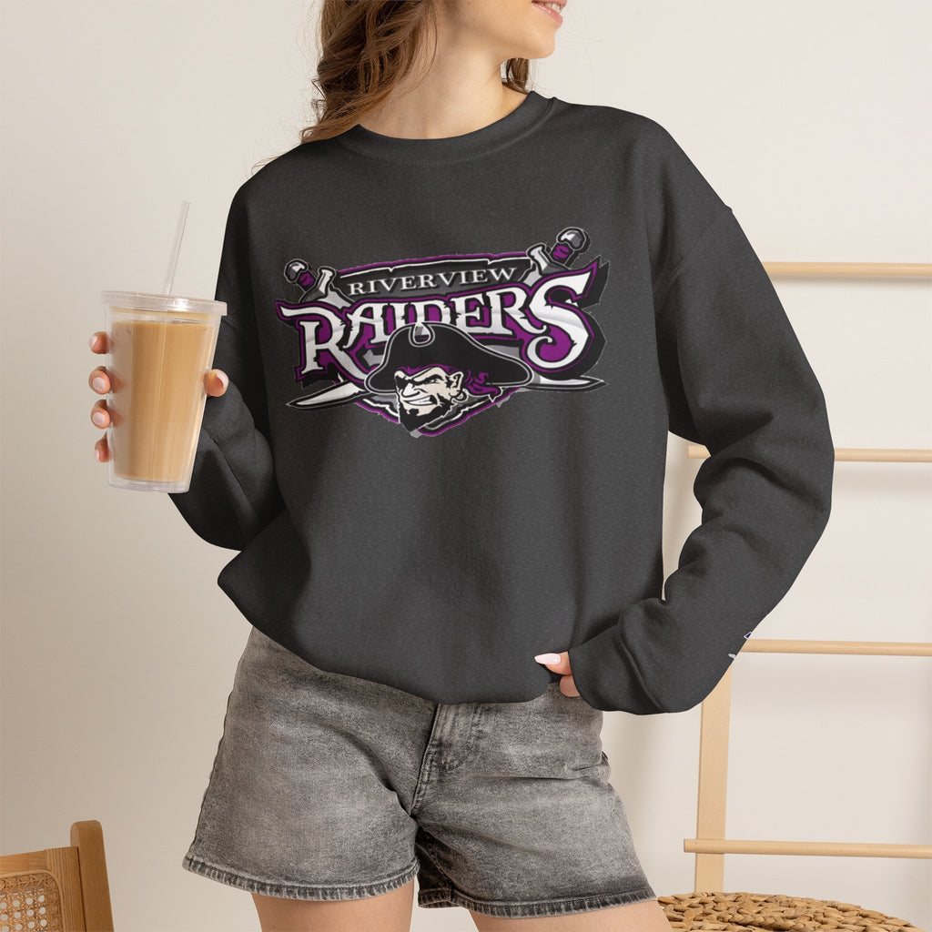 Riverview Raiders Crewneck Sweatshirt — Vintage Pirate Logo