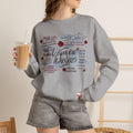 Crewneck Sweatshirt - "Vampire Diaries" Quote Collage Graphic