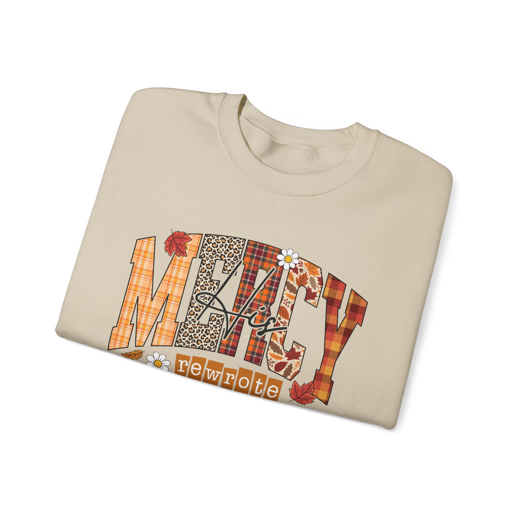 Sweatshirt — My Story Mercy Fall Plaid Crewneck
