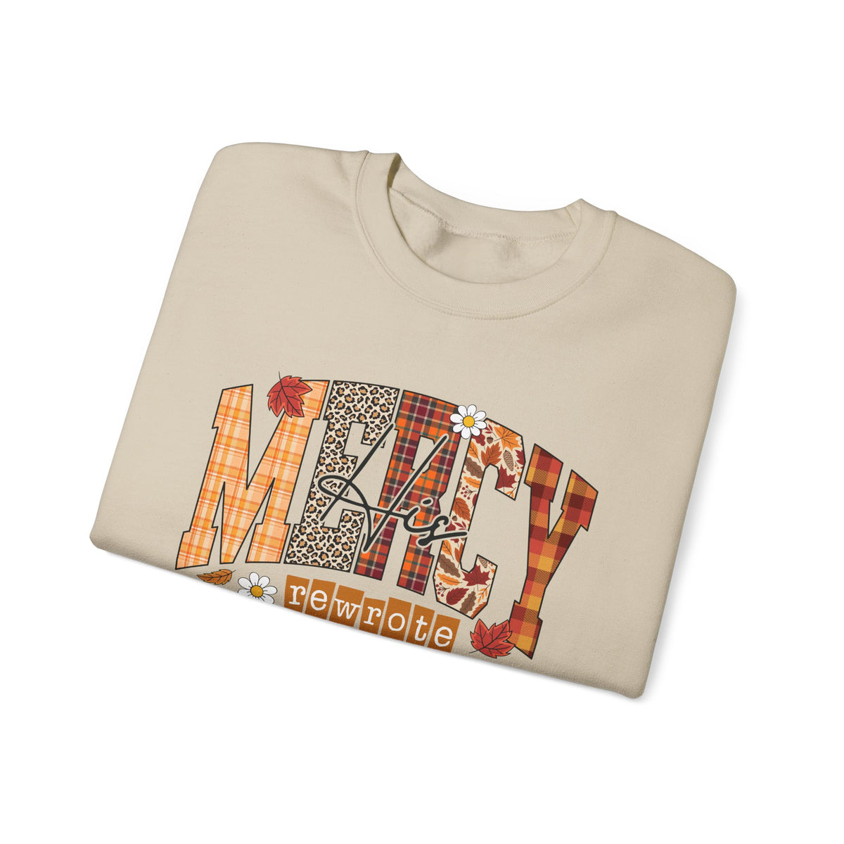 Sweatshirt — My Story Mercy Fall Plaid Crewneck