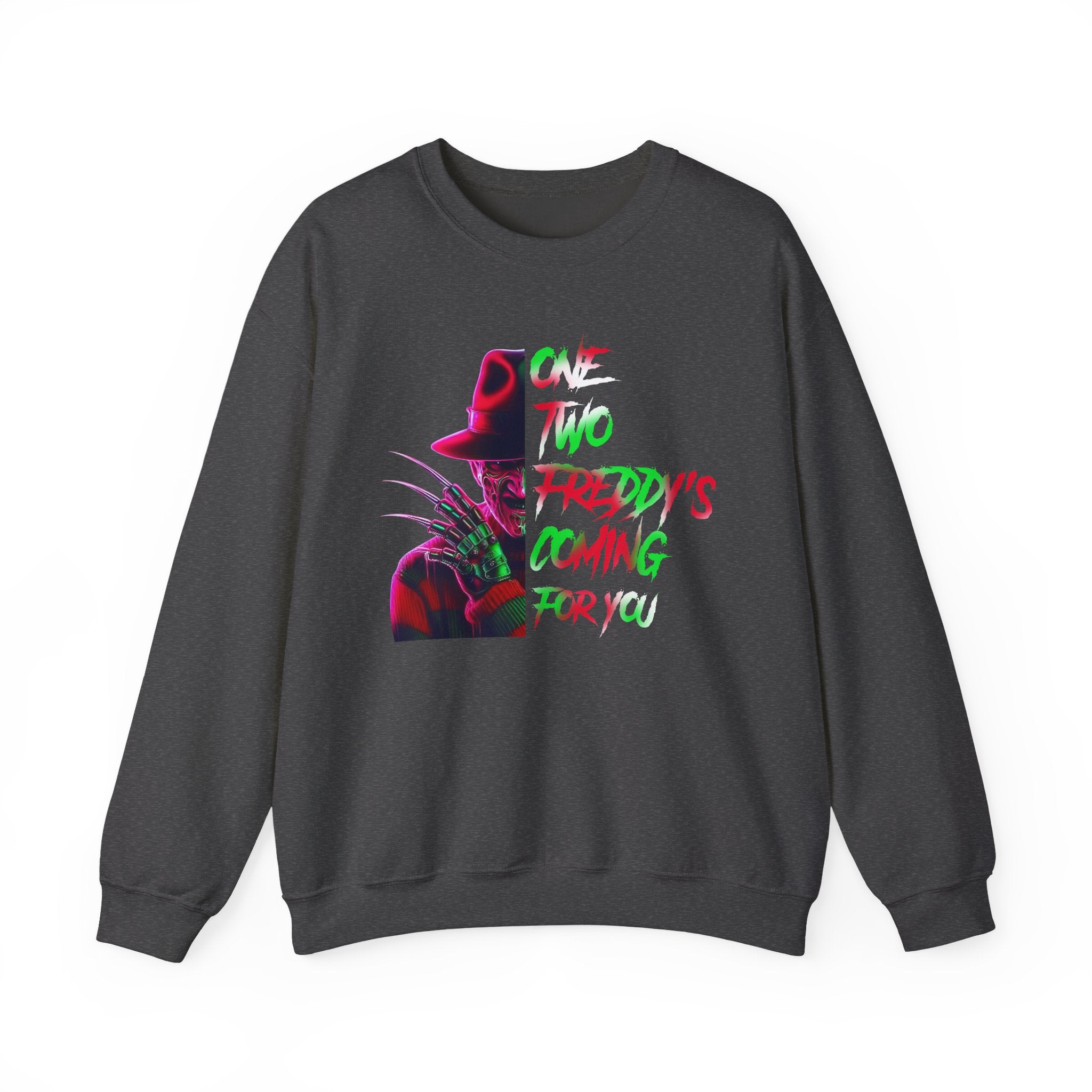 "One, Two, Freddy's Coming for You" Horror Crewneck