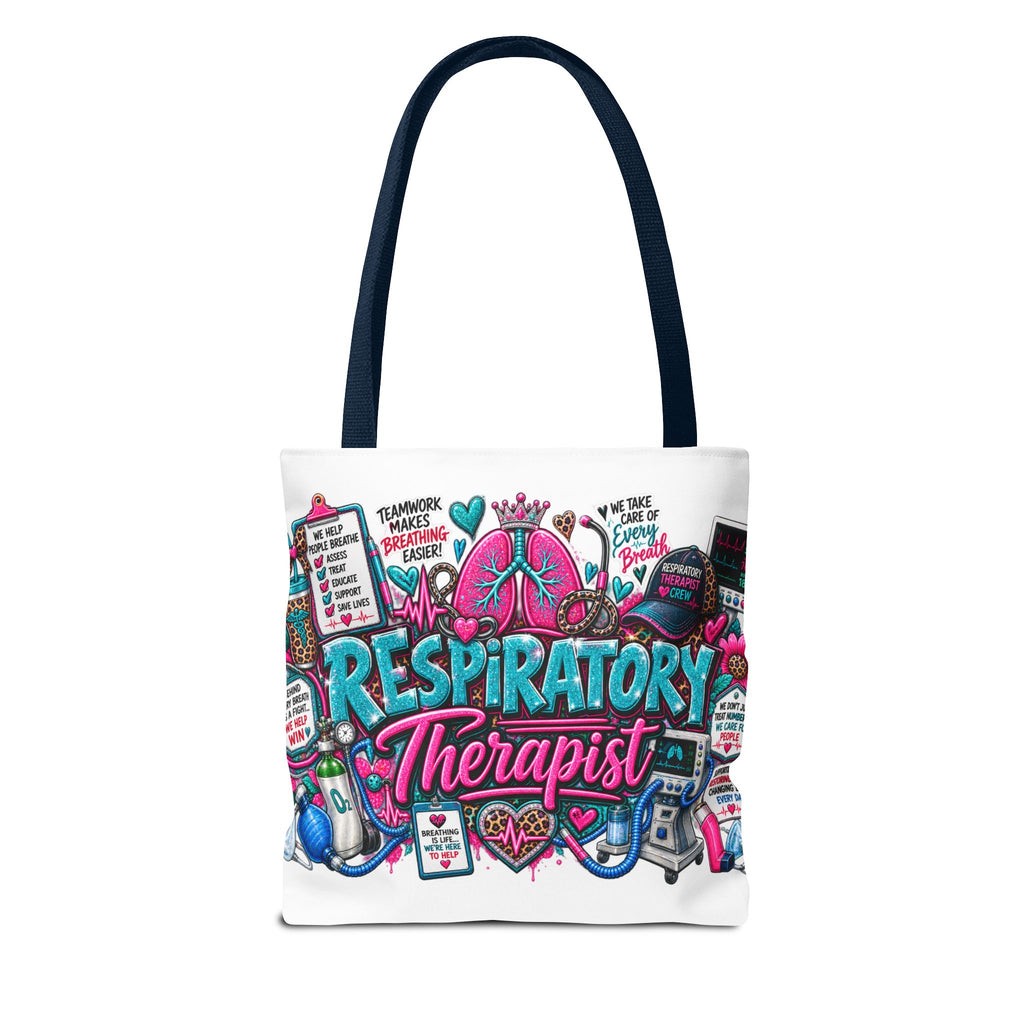 Respiratory Therapist Tote Bag — Colorful Medical RN Gift for RTs