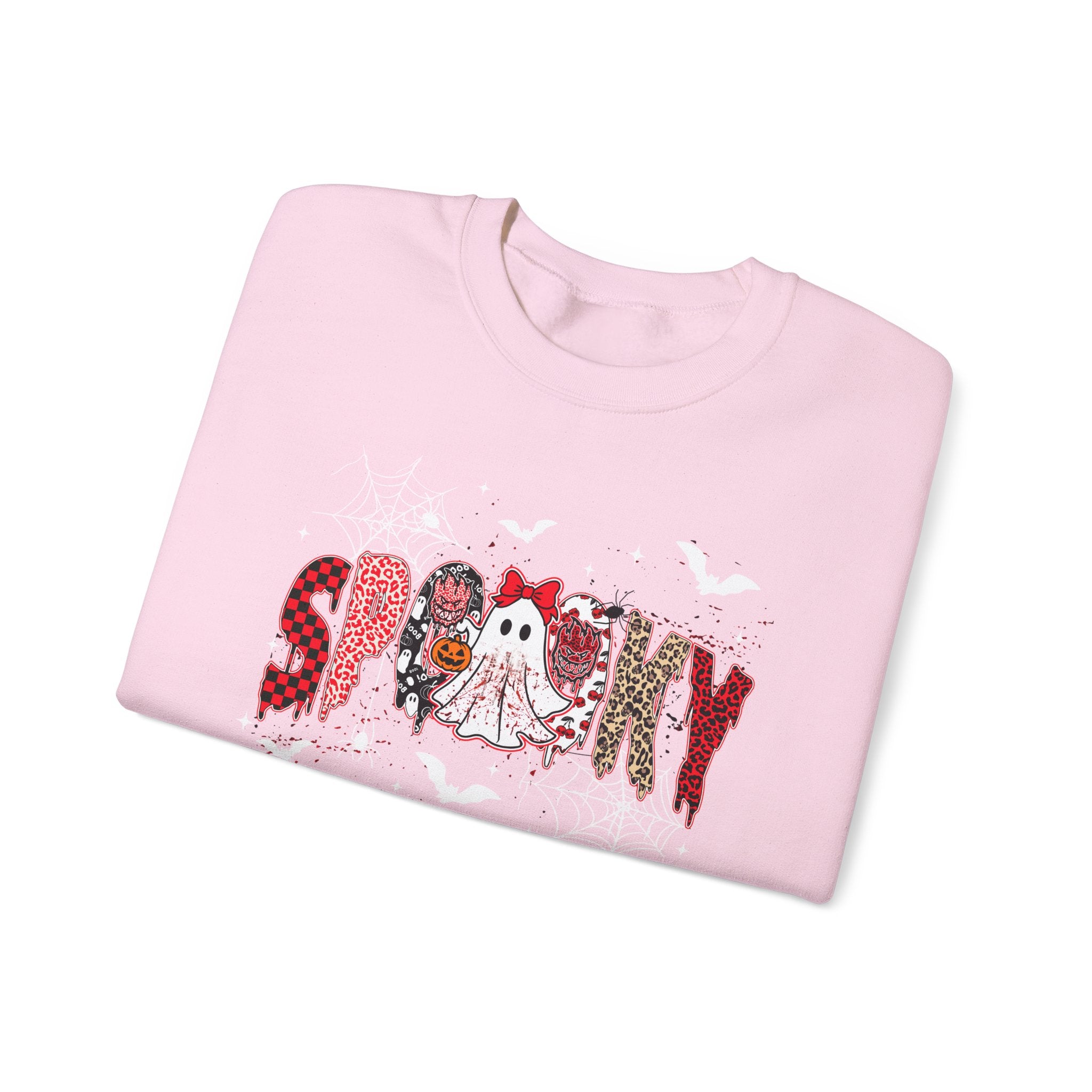 Spooky Ghosts Crewneck Sweatshirt — Cute Halloween Graphic Pullover