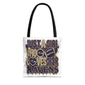 Ravens Fan Tote Bag — "Just a Girl Who Loves Her Ravens" Graphic Tote