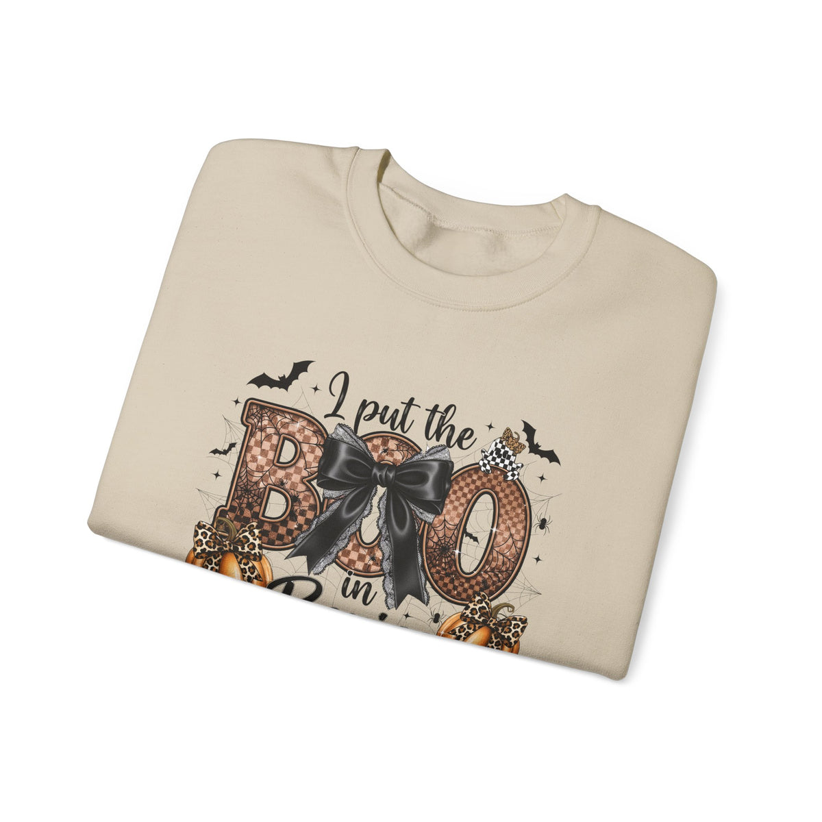 Halloween 'I Put the Boo in Boujee' Crewneck Sweatshirt