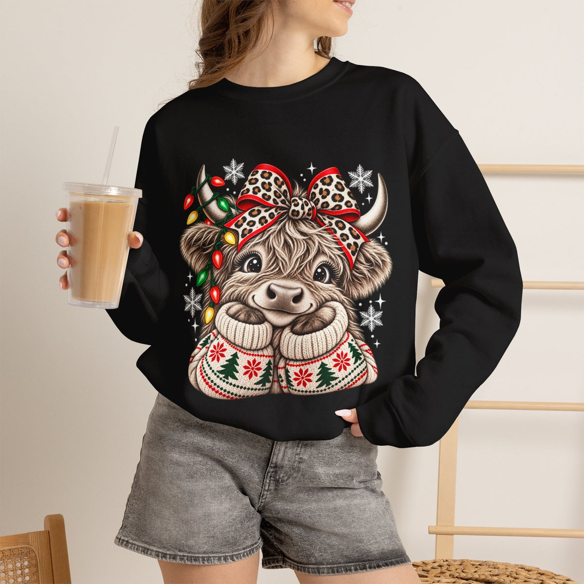 Highland cow Christmas