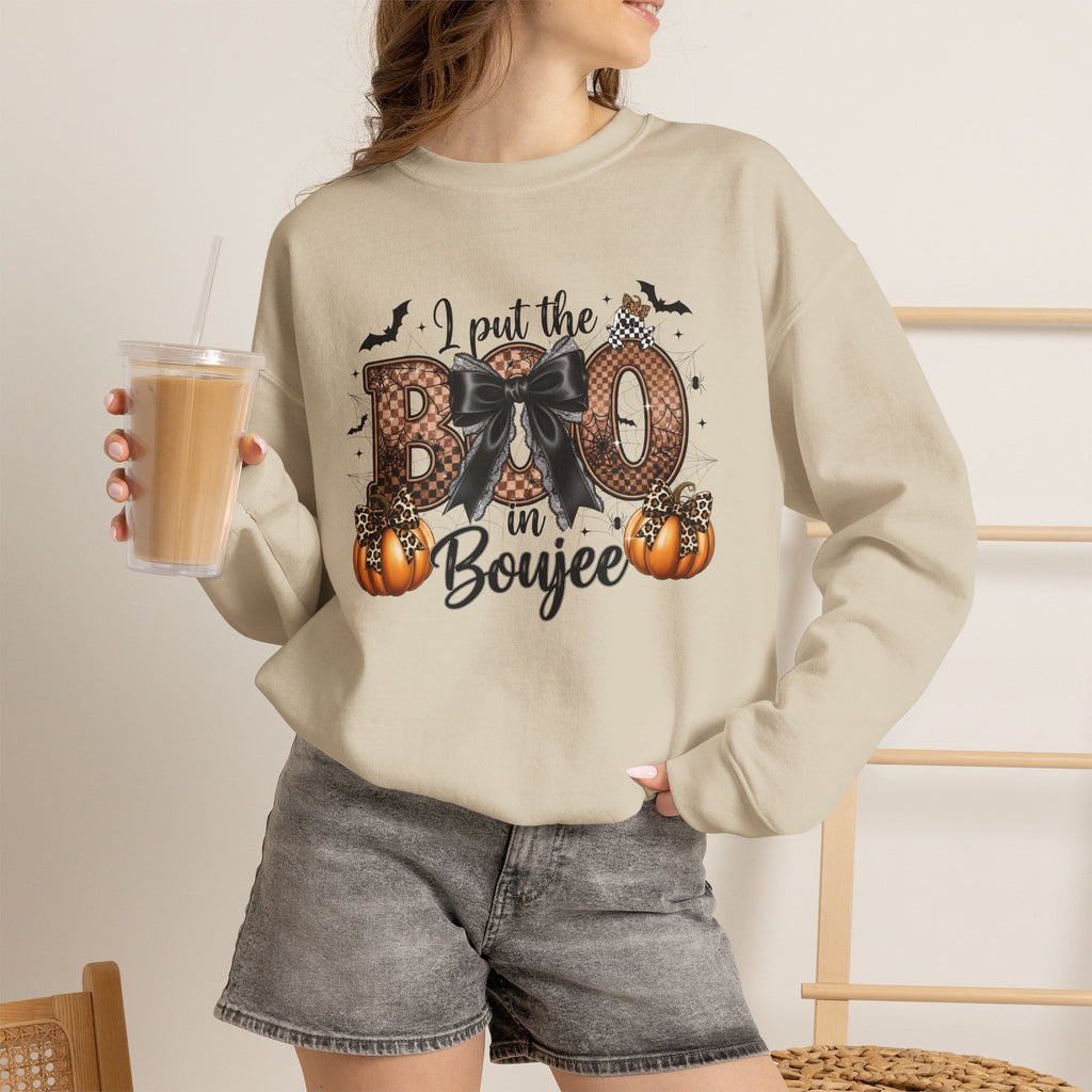 Halloween 'I Put the Boo in Boujee' Crewneck Sweatshirt