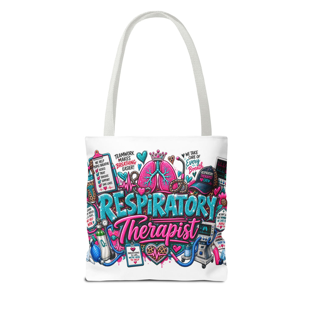 Respiratory Therapist Tote Bag — Colorful Medical RN Gift for RTs