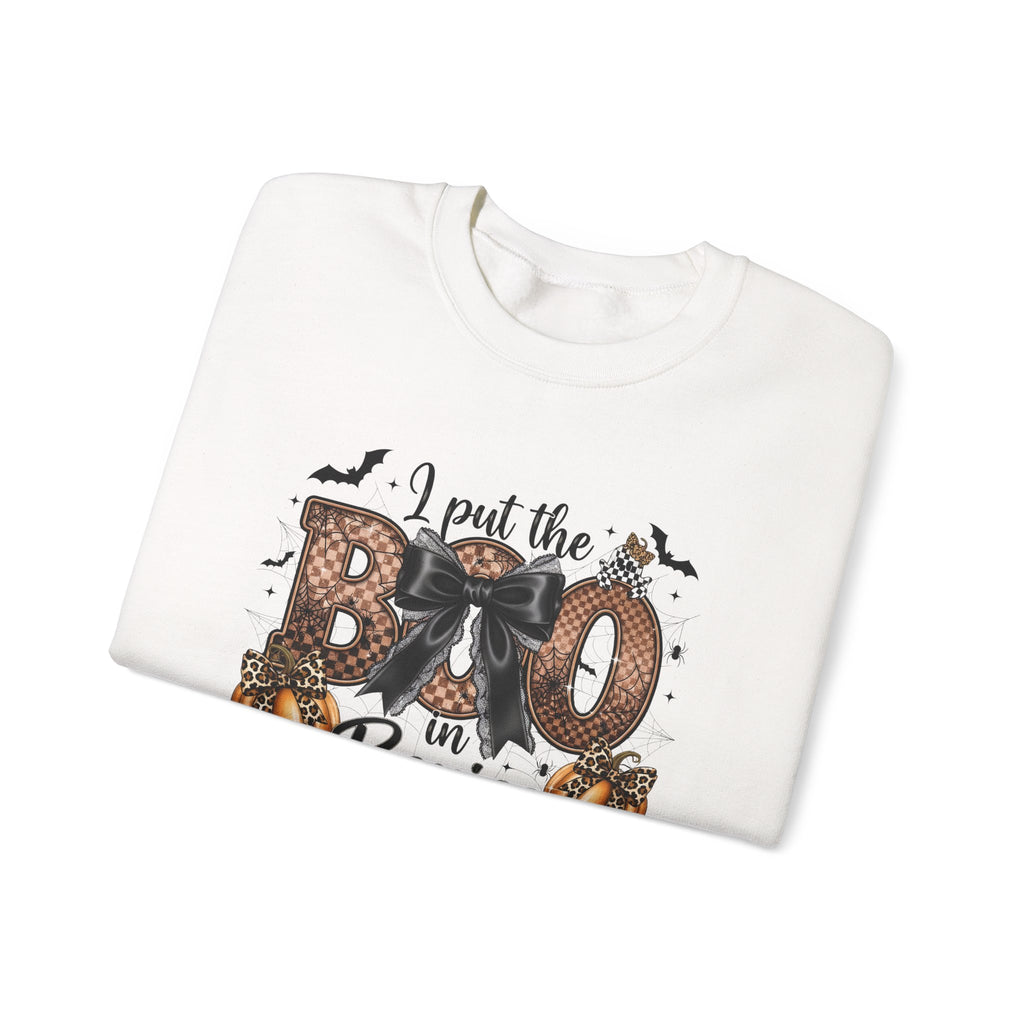 Halloween 'I Put the Boo in Boujee' Crewneck Sweatshirt