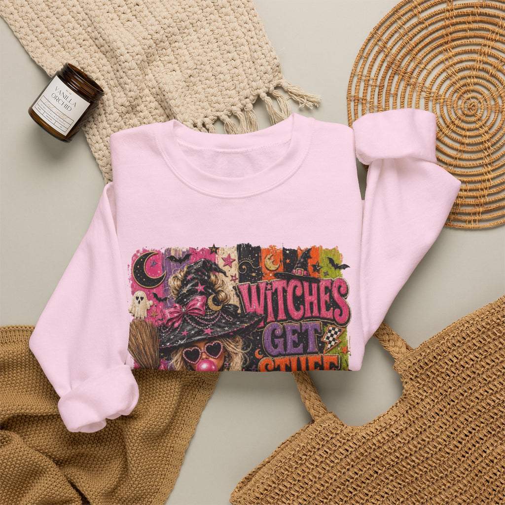 Witches Get Stuff Done Crewneck Sweatshirt
