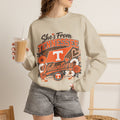 She's From Tennessee Volunteers Crewneck Sweatshirt - Floral Vols Fan Pullover