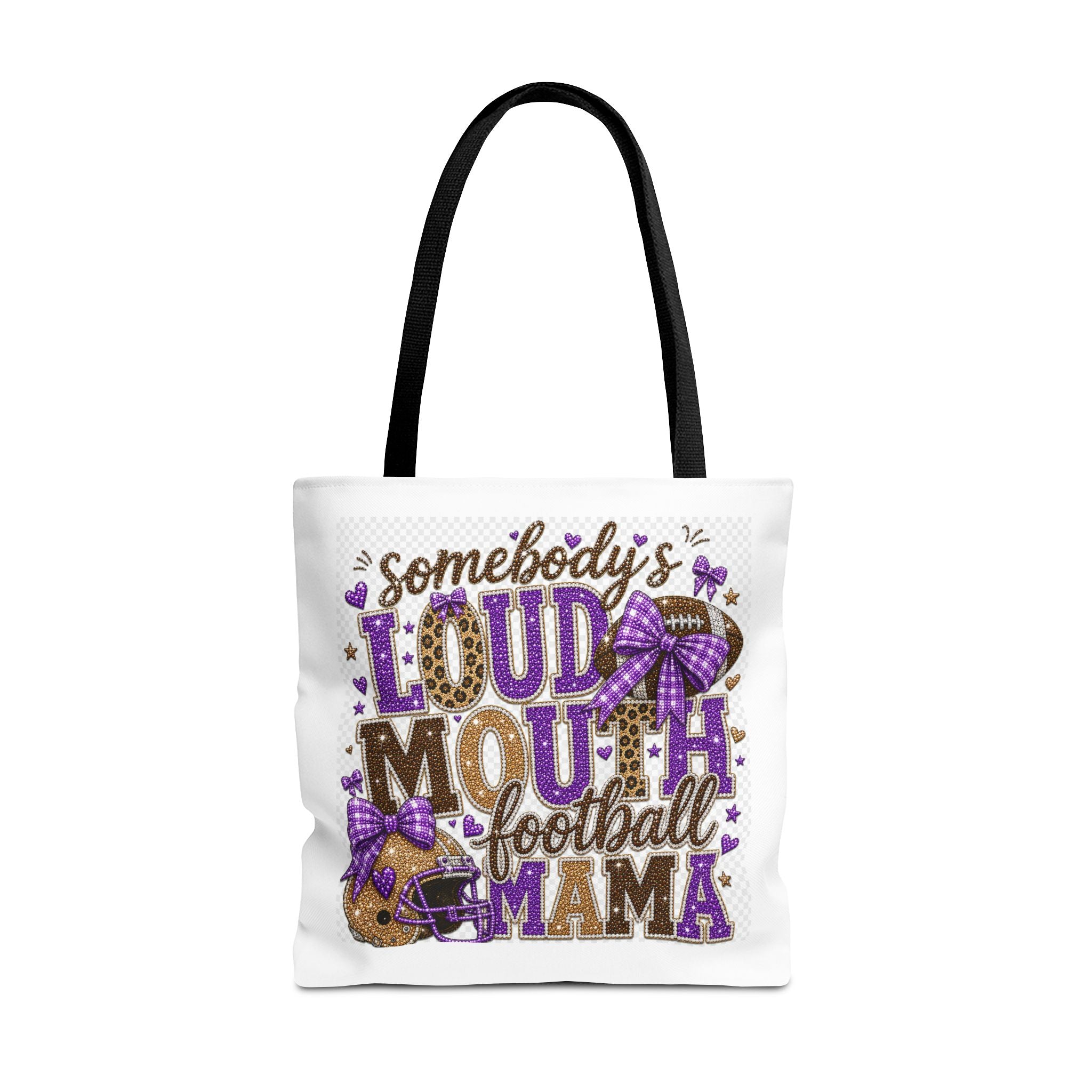 Somebody's Loud Mouth Football Mama Tote Bag — Cheer Mom Gift