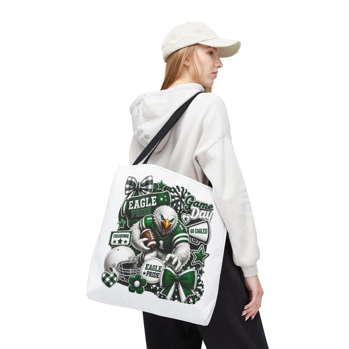 Eagle Pride Game Day Tote Bag — Football Fan Spirit Tote