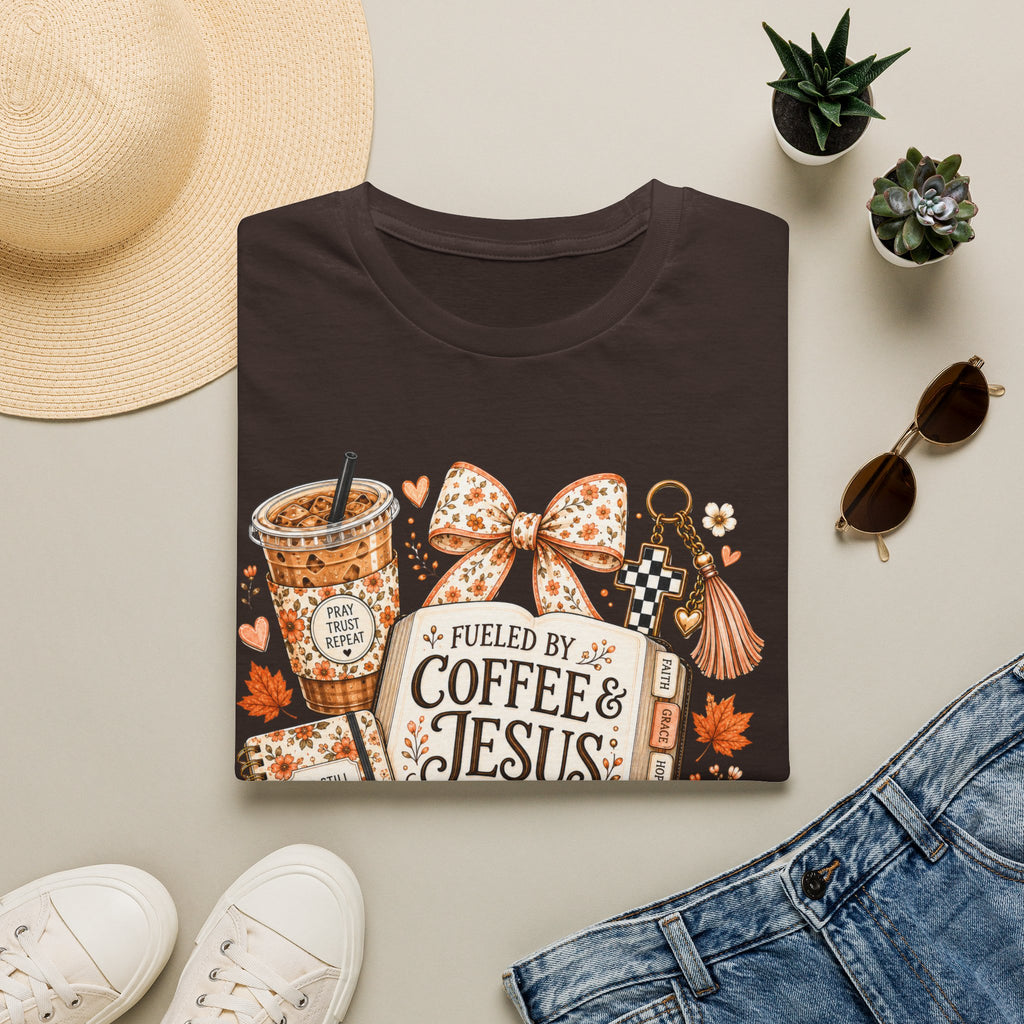 Coffee & Jesus T‑Shirt — Fueled by Coffee & Jesus Faith Tee