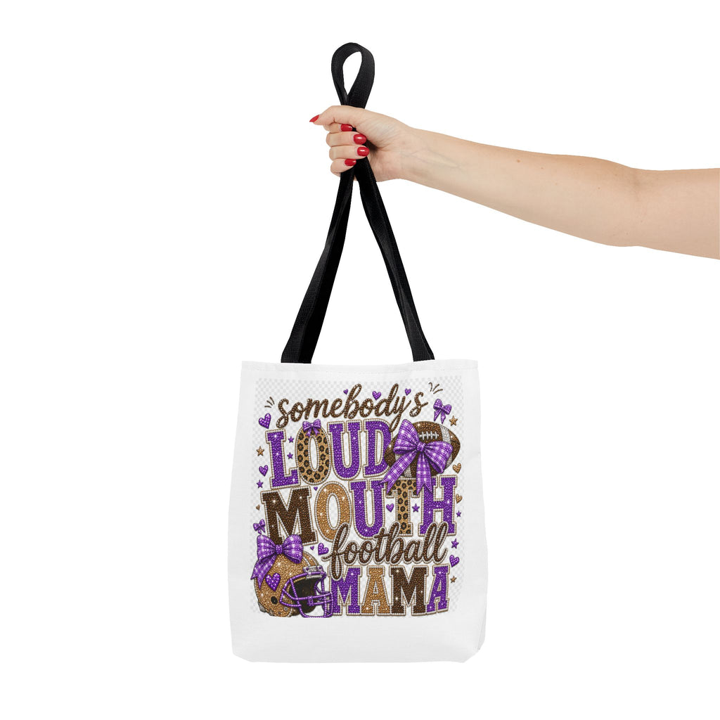 Somebody's Loud Mouth Football Mama Tote Bag — Cheer Mom Gift