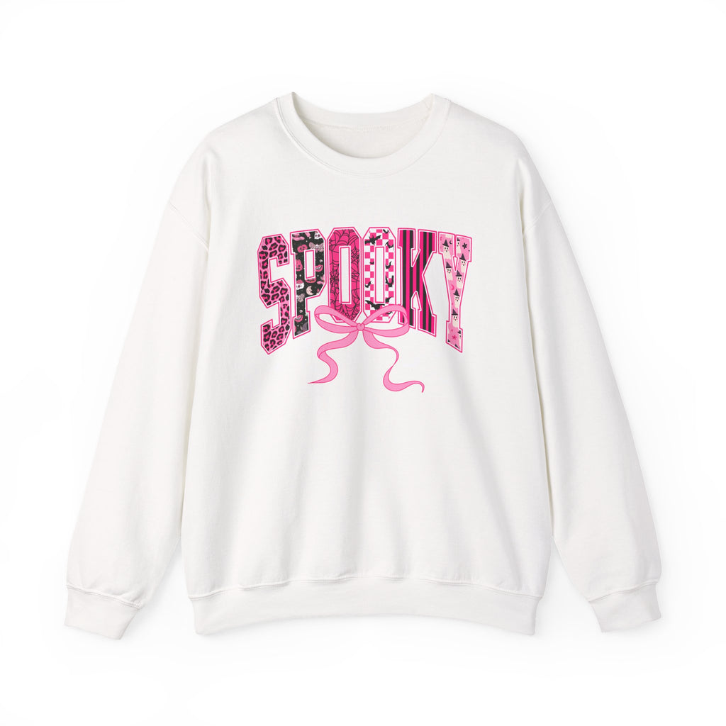 Spooky Pink Leopard Crewneck Sweatshirt