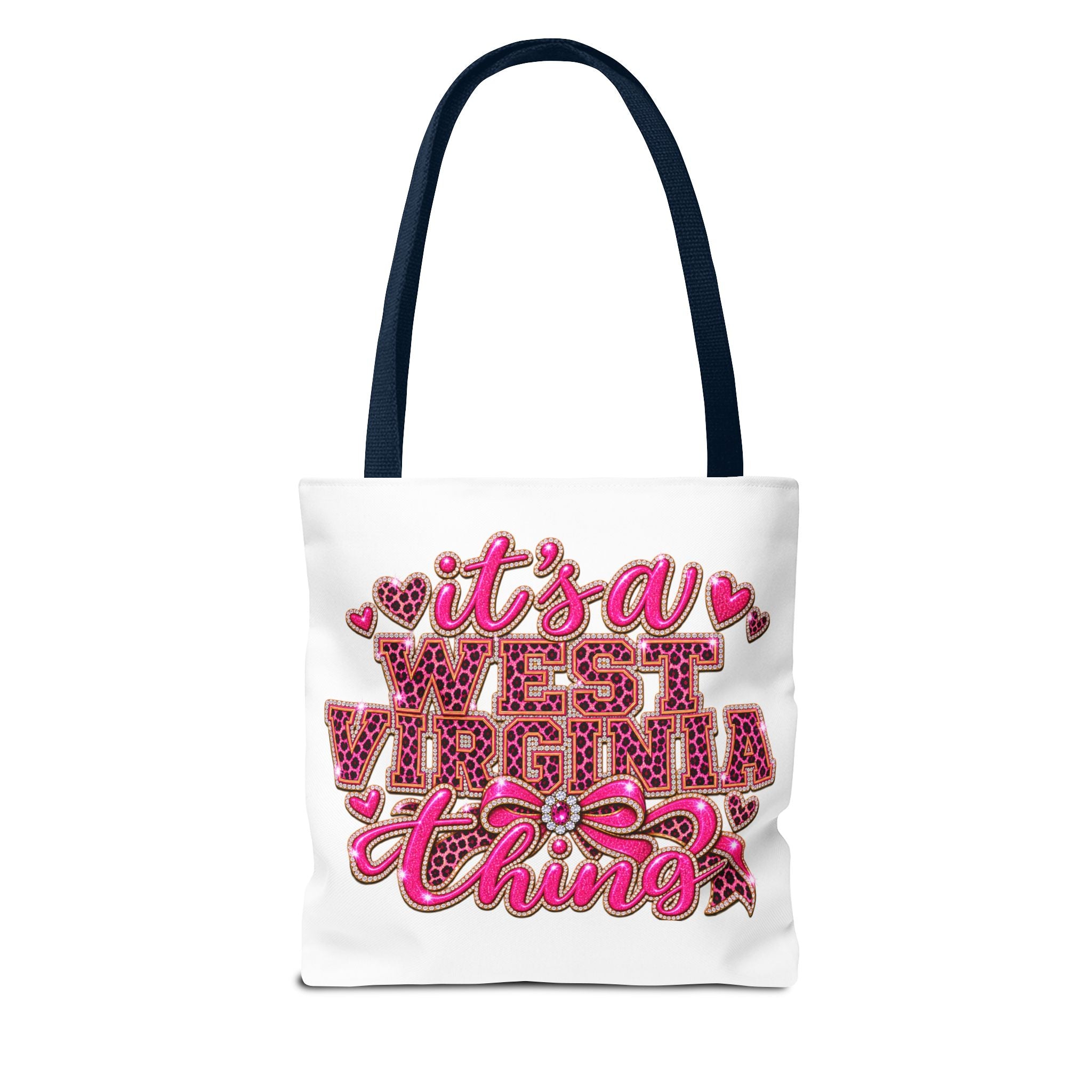 West Virginia Tote Bag - "It's a West Virginia Thing" Pink Graphic Tote