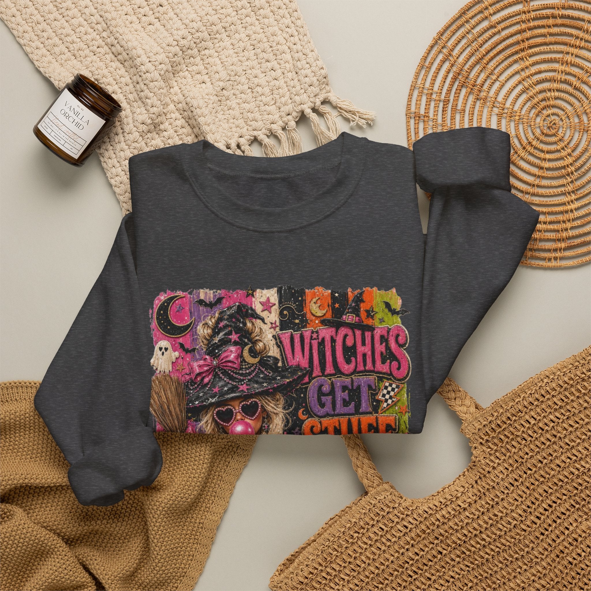 Witches Get Stuff Done Crewneck Sweatshirt