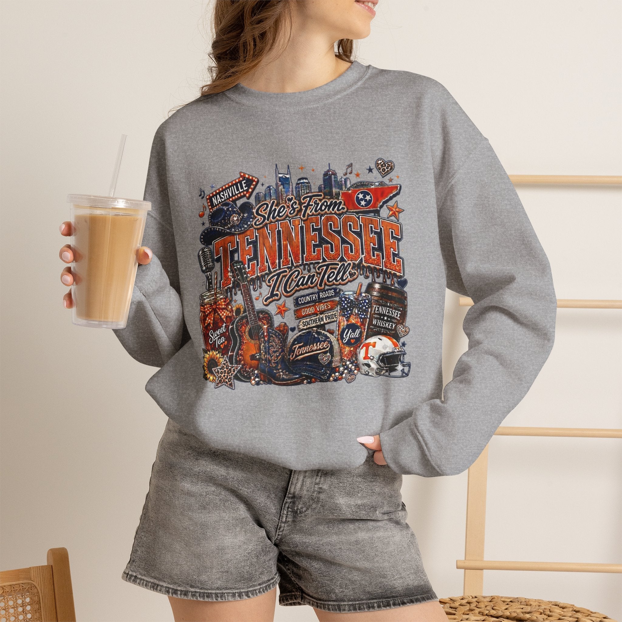 Tennessee Vintage State Collage Sweatshirt