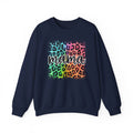 Mama Rainbow Leopard Crewneck Sweatshirt