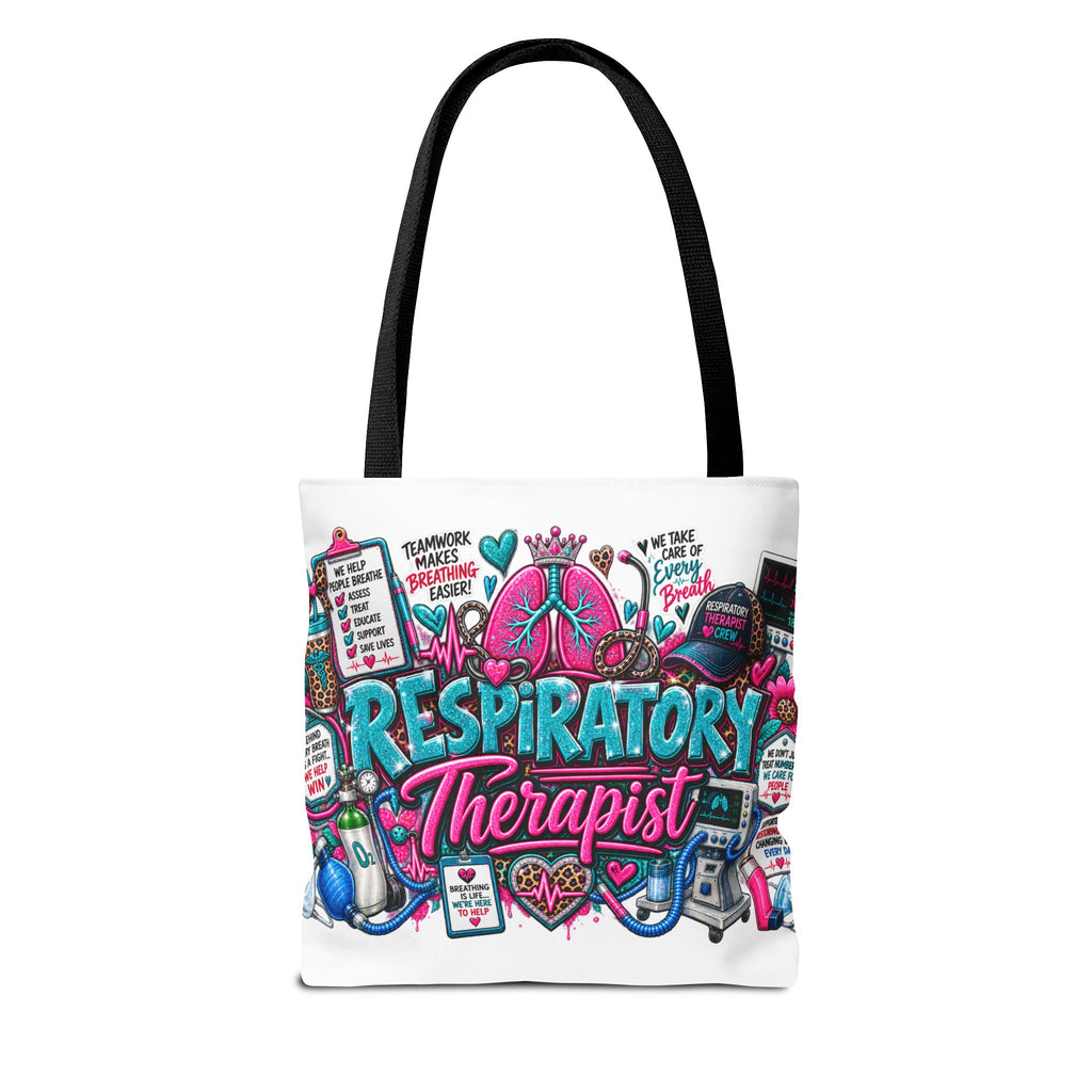 Respiratory Therapist Tote Bag — Colorful Medical RN Gift for RTs