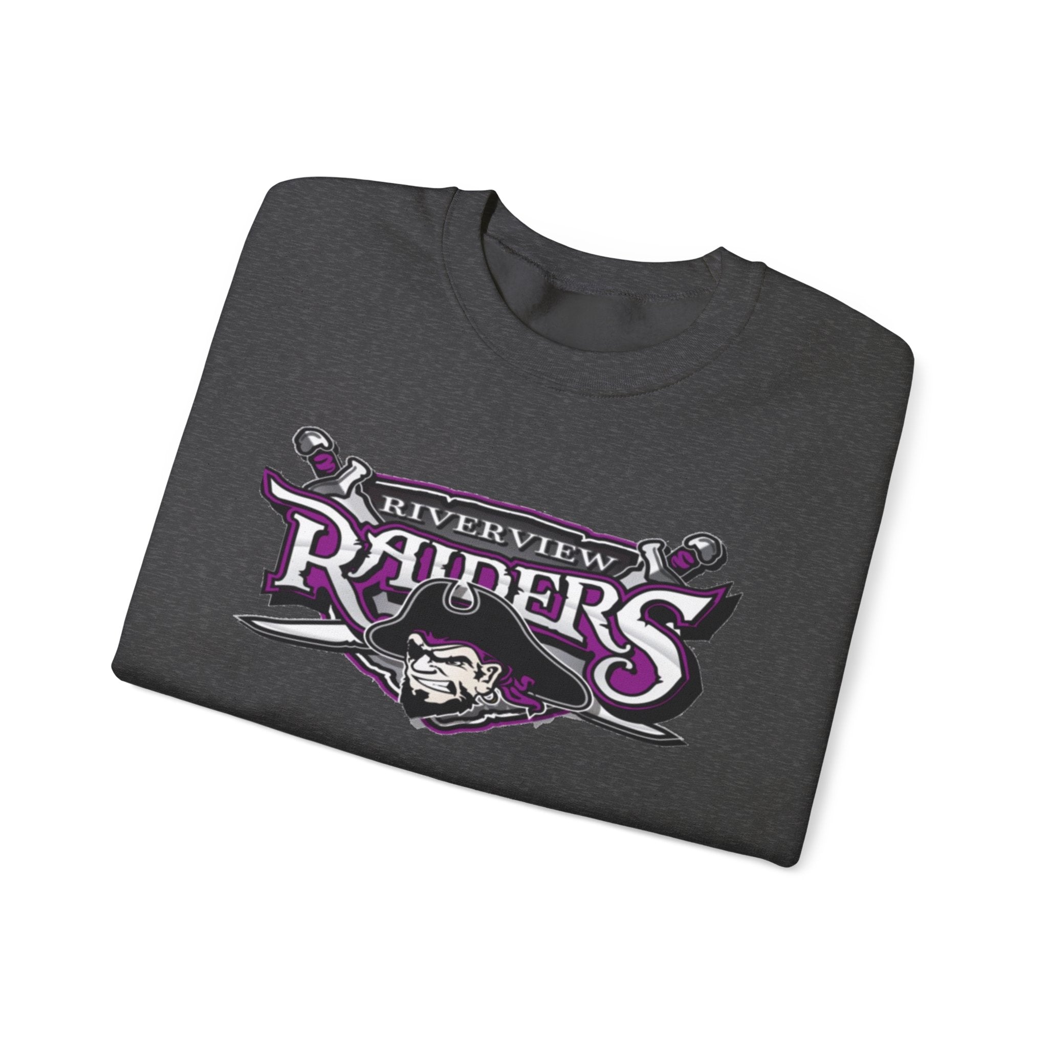 Riverview Raiders Crewneck Sweatshirt — Vintage Pirate Logo