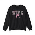 Wife Leopard Bow Sweatshirt – Cute Bridal/Anniversary Crewneck