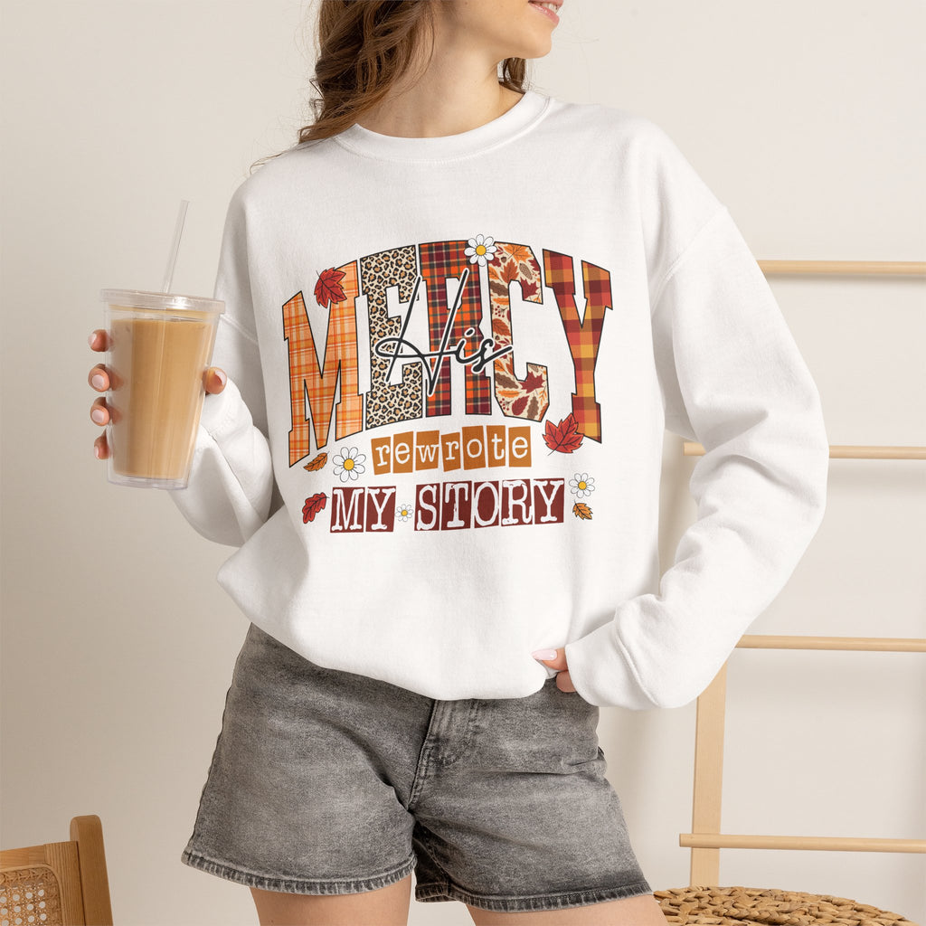 Sweatshirt — My Story Mercy Fall Plaid Crewneck