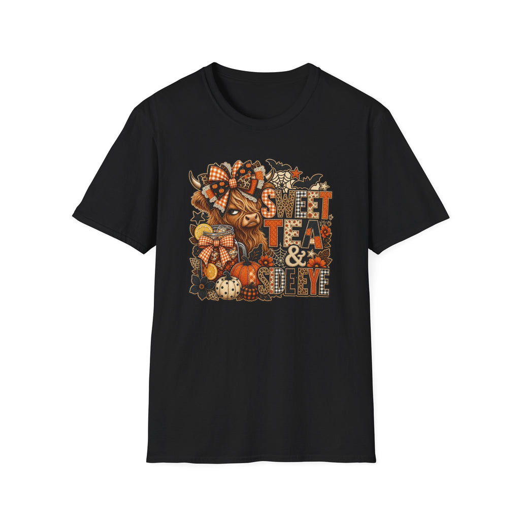 Fall Cow 'Sweet Tea & Pumpkins' T-Shirt