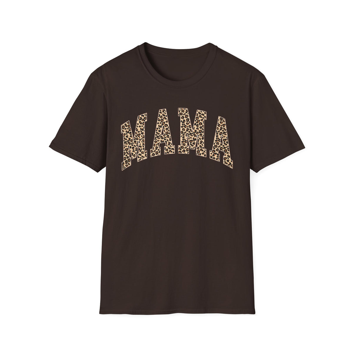 Mama Leopard Print T-Shirt — Trendy Animal Print Mom Tee