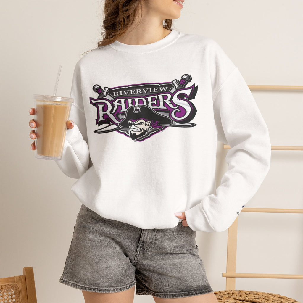 Riverview Raiders Crewneck Sweatshirt — Vintage Pirate Logo