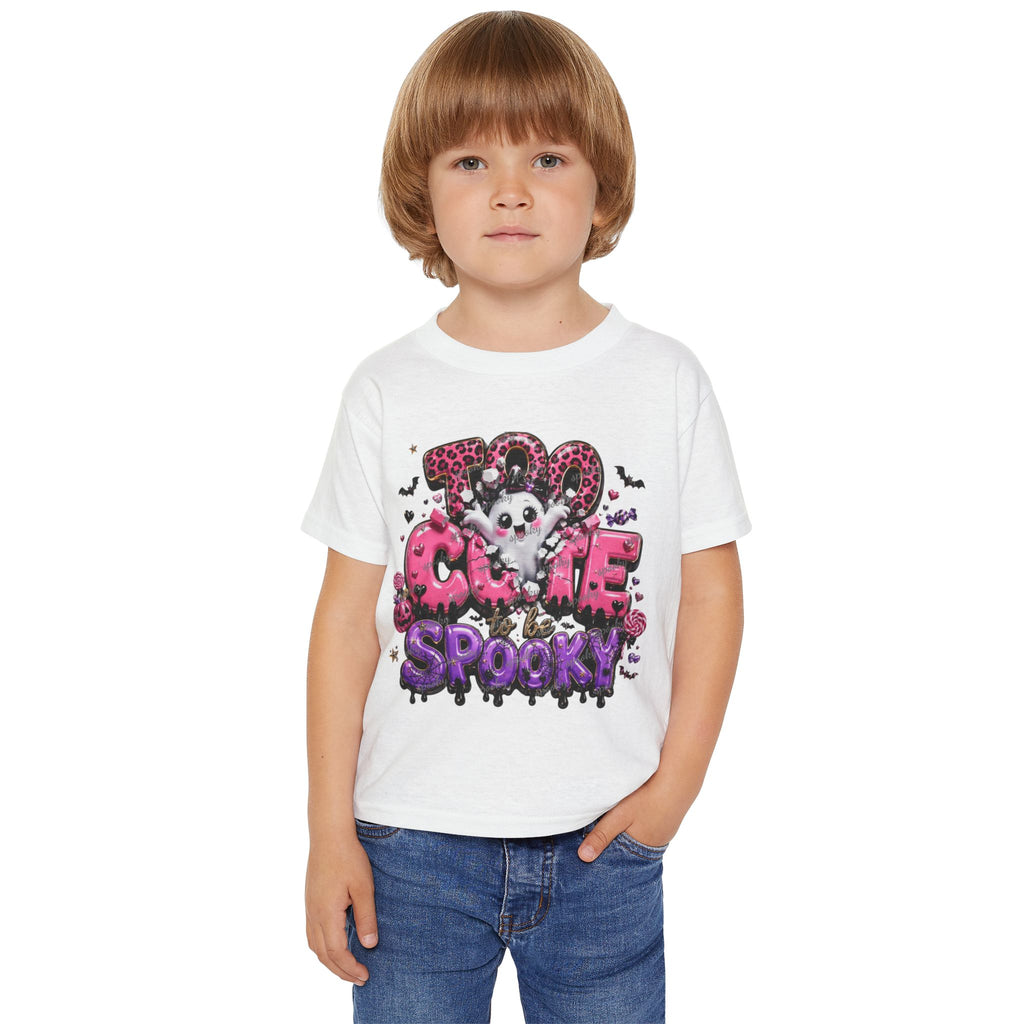 Toddler T-shirt — "Cute Spooky" Bat Puppy Halloween Tee
