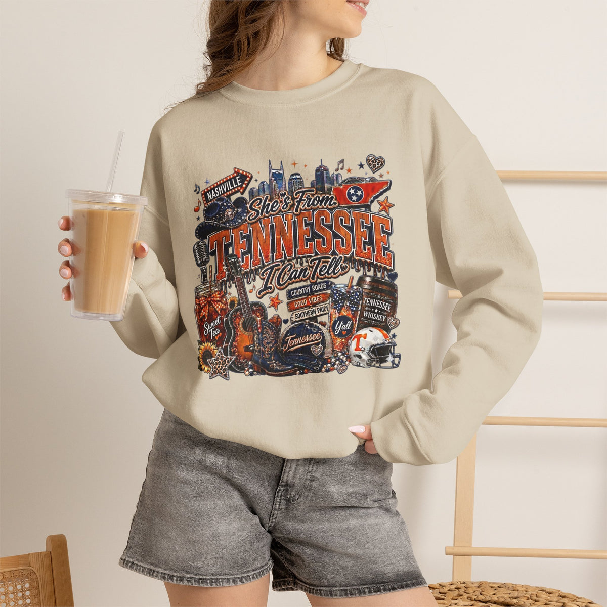 Tennessee Vintage State Collage Sweatshirt