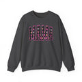 Mama Star Applique Crewneck Sweatshirt — Pink Outline Graphic
