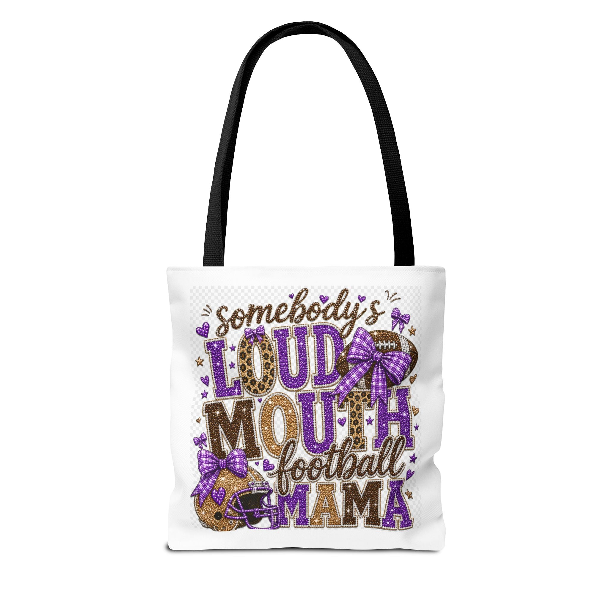 Somebody's Loud Mouth Football Mama Tote Bag — Cheer Mom Gift